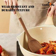 4 in 1 Cooking Tool Set | Ebony Wood Spatula and Spoon Set for Kitchen detail view