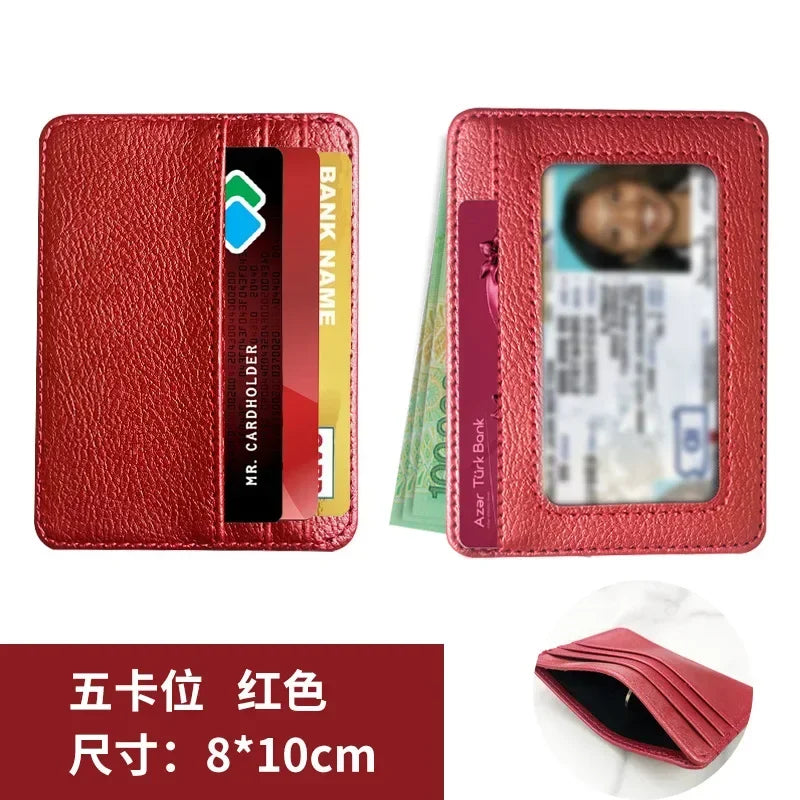 Thin PU Leather Mini Wallet | Slim Bank Credit Card Holder for Men additional angle