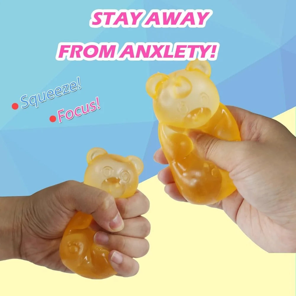 Squishy Mini Cute Bear Maltose Squeeze Toy | Stress Relief Fidget Sensory Toy for K additional angle