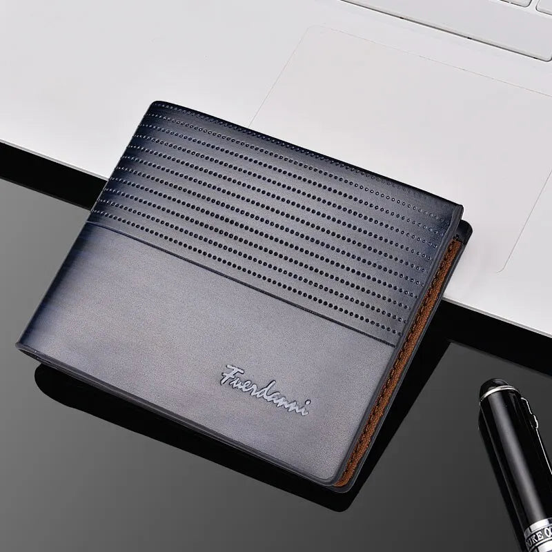 Men's Slim PU Leather Wallet | Business Card Holder with Multiple Slots alternate view