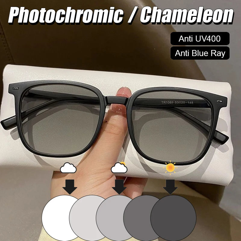 Ultra Light Square Photochromic Sunglasses | Replaceable Lens Eyewear for Men and Wom alternate view