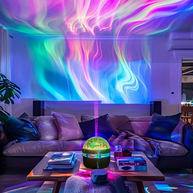 LED Northern Lights Projector Light | 7 Modes Starry Sky Night Light with Remote and USB detail view