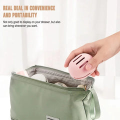 Eco-Friendly Silicone Makeup Sponge Holder | Portable Multi-Hole Storage Case close-up view