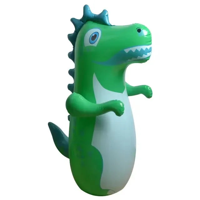 Inflatable Punching Bag for Kids and Adults | 90 cm Dinosaur Tumbler Boxing Toy close-up view