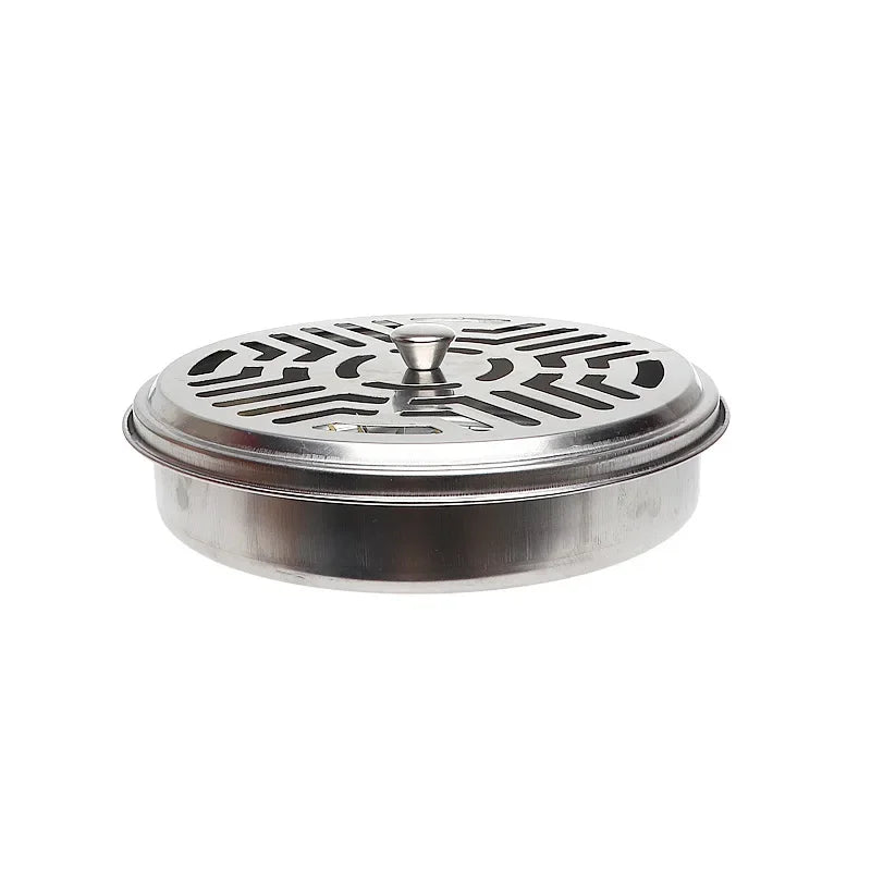 Fireproof Mosquito Coil Box with Serrated Lid | Outdoor Iron Coil Holder for Camping lifestyle view