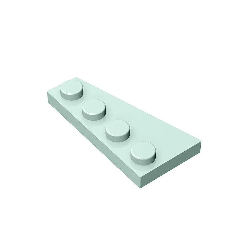 Gobricks GDS-549 Wedge Plate 4 x 2 Right | Building Block for Compatible DIY Sets close-up view