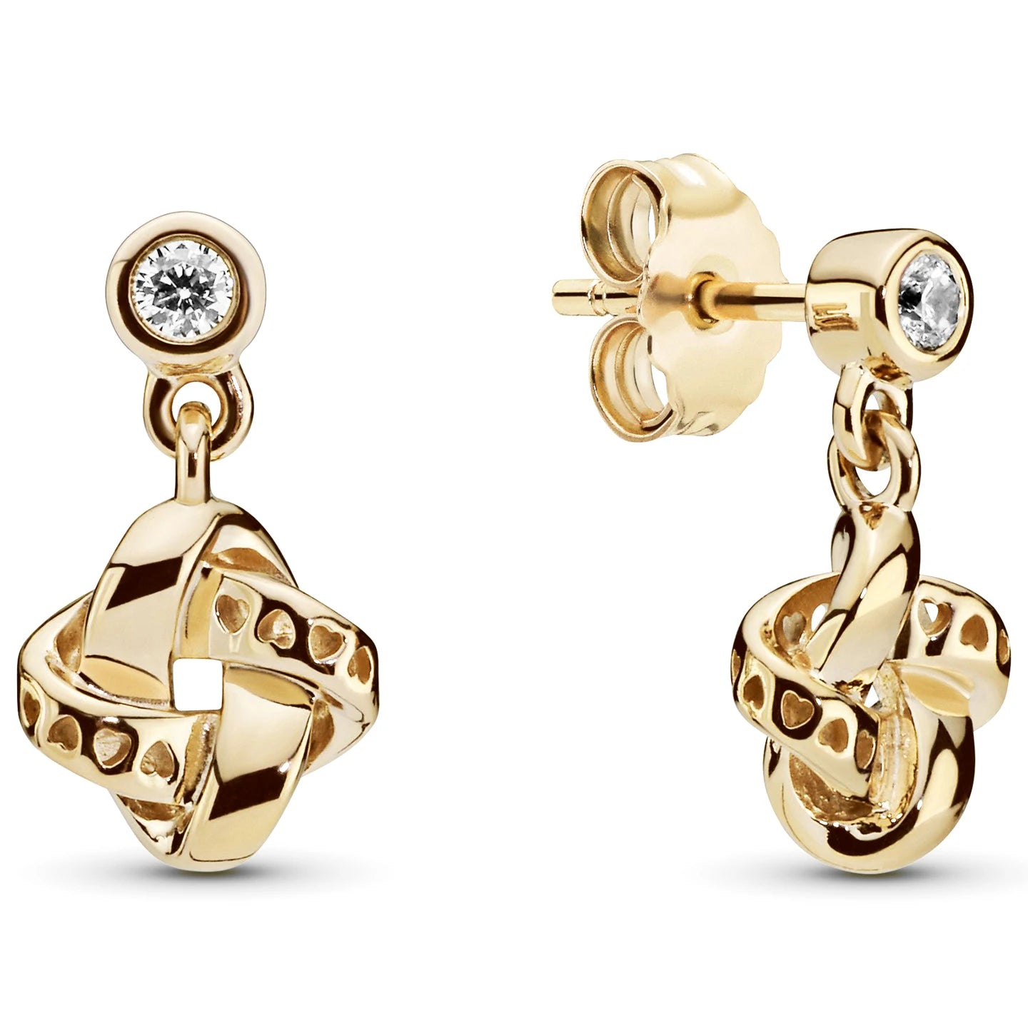 925 Sterling Silver Snowflake Heart Earrings | Fine Stud Earrings for Women lifestyle view
