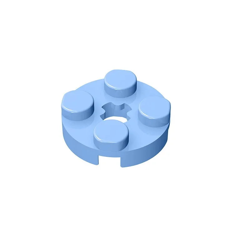 Gobricks GDS-609 PLATE 2X2 ROUND | Compatible Building Blocks for DIY Educational Mode close-up view