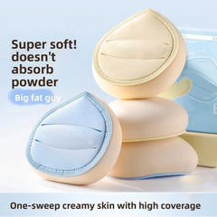 Marshmallow Soft Puff for Liquid Foundation Oversized Velour Powder Puff Wet/Dry Dual Us detail view