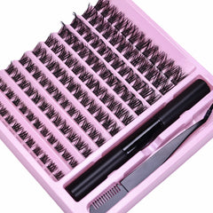 DIY Lash Extension Kit Lash Clusters With Bond Individual Lashes Kit Cluster Lashes Wispy D Curling False Eyelash Clusters