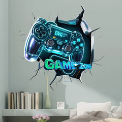 3D Visual Wall Sticker | Game Console Atmosphere Decal alternate view