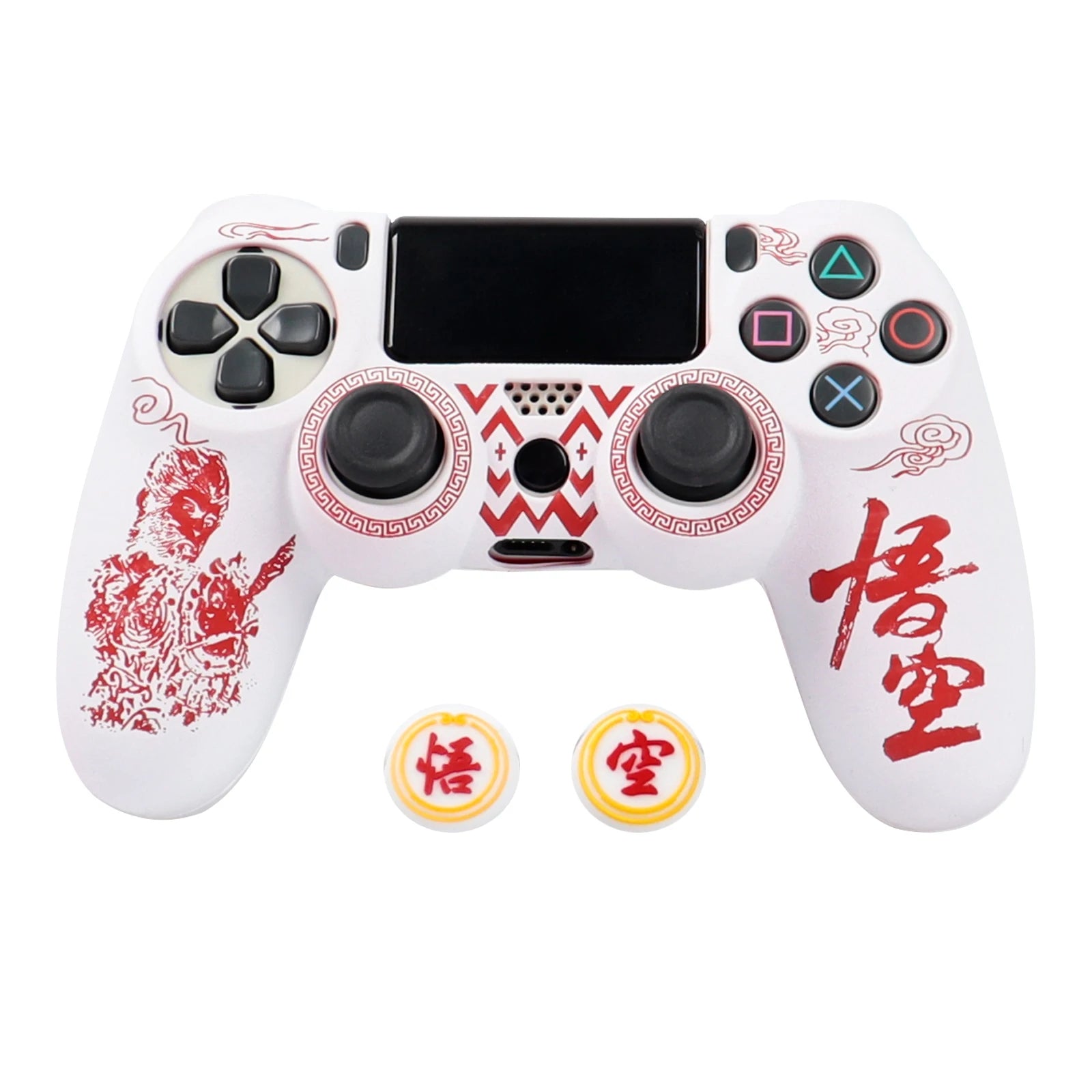 PS4 Controller Silicone Cover | Soft Protective Skin with Joystick Grips additional angle