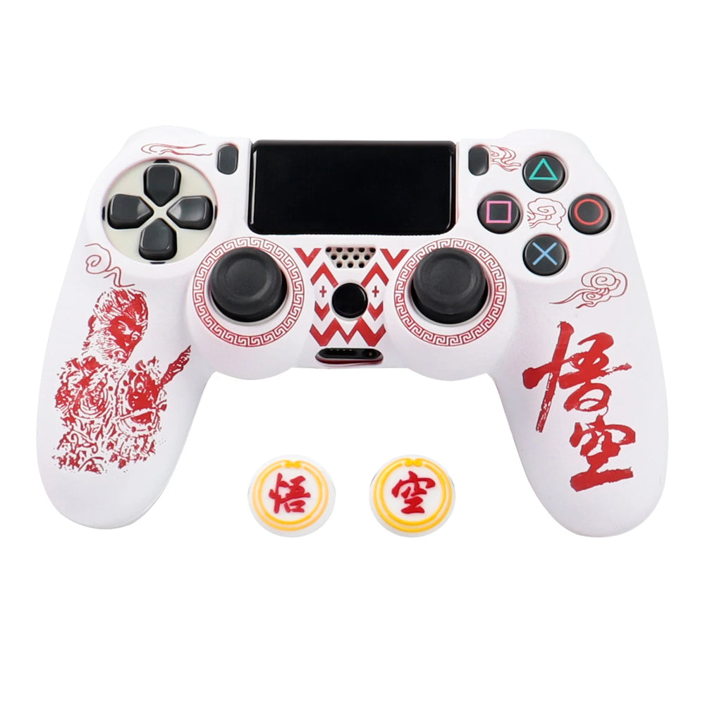 PS4 Controller Silicone Cover | Soft Protective Skin with Joystick Grips additional angle