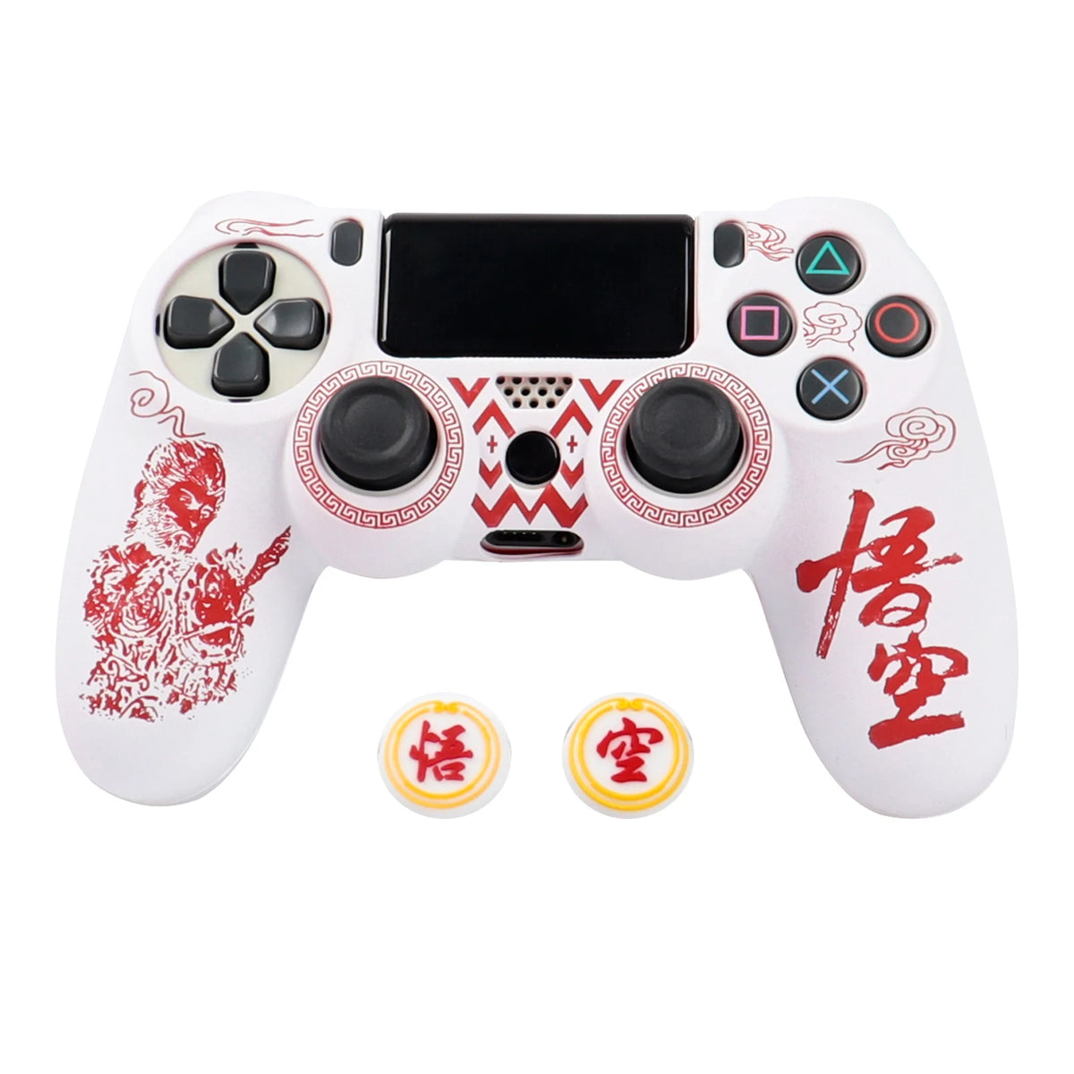 PS4 Controller Silicone Cover | Soft Protective Skin with Joystick Grips additional angle