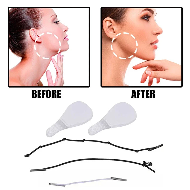 40Pcs Instant Invisible Face Lift Stickers | V Shape Tapes for Face, Neck, and Chin lifestyle view