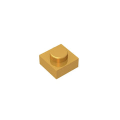Gobricks GDS-501 Plate 1 x 1 | Compatible Building Block for Creative Builds close-up view