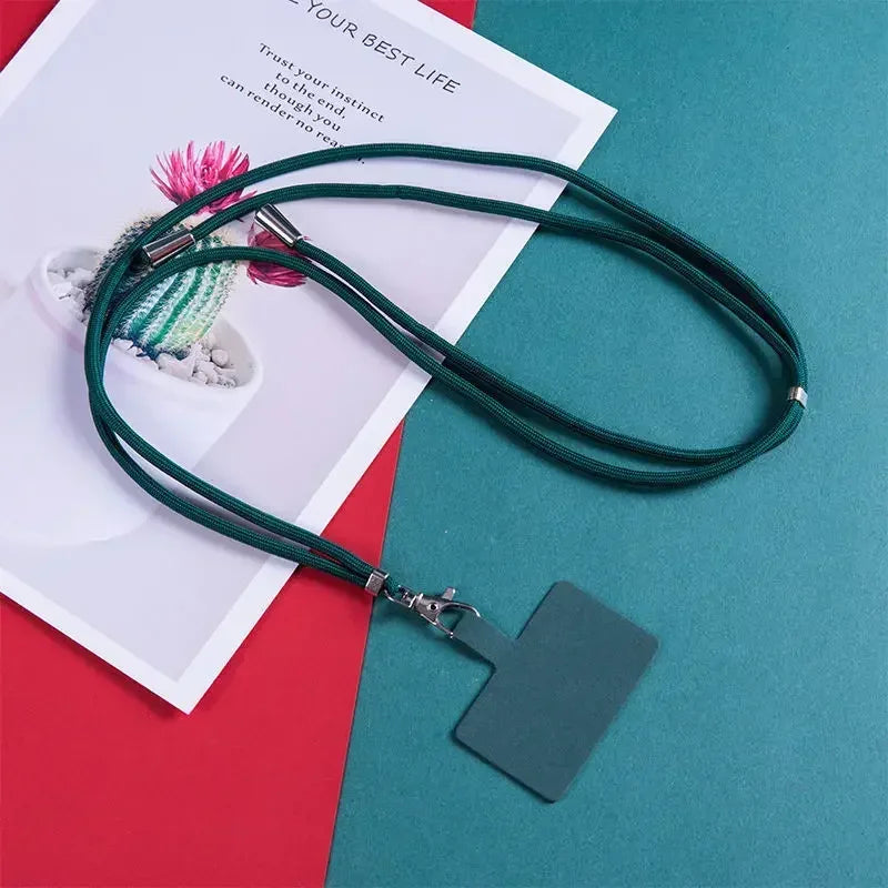 Crossbody Lanyard Necklace Strap Universal Mobile Phone Lanyard Long Adjustment Phone close-up view
