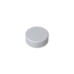 Gobricks GDS-612 Flat Tile 1x1 Round | Compatible Building Block detail view