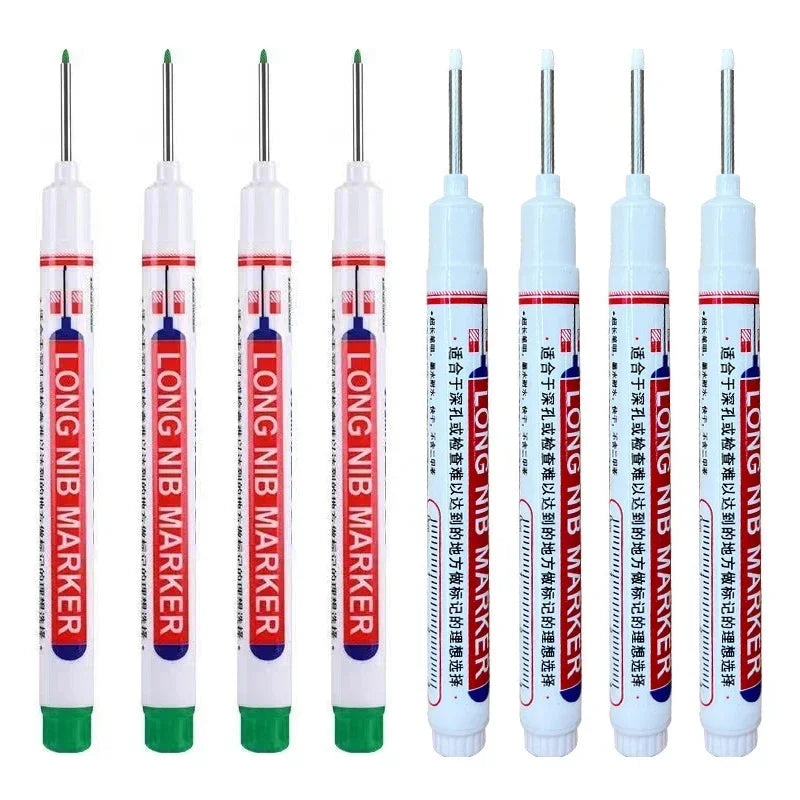 20mm Deep Hole Long Nib Markers Set | Multi-Purpose Perforating Pen for Metal, Wood, and detail view