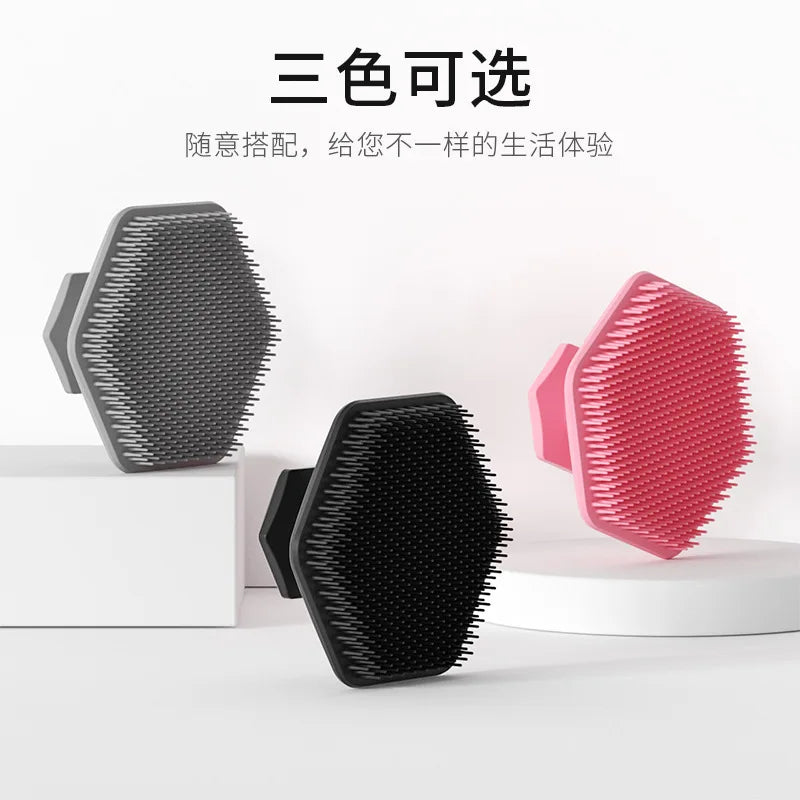 Men Facial Cleaning Brush Silicone Miniature Face Scrubber close-up view