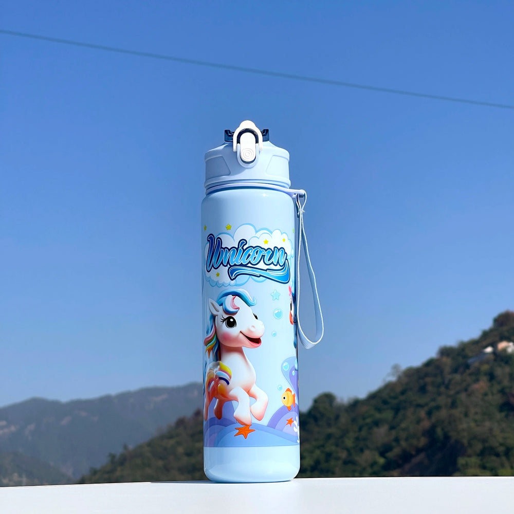 A Unicorn Straw Cup, Cute and Portable, with a Large Capacity, Especially Suitable additional angle