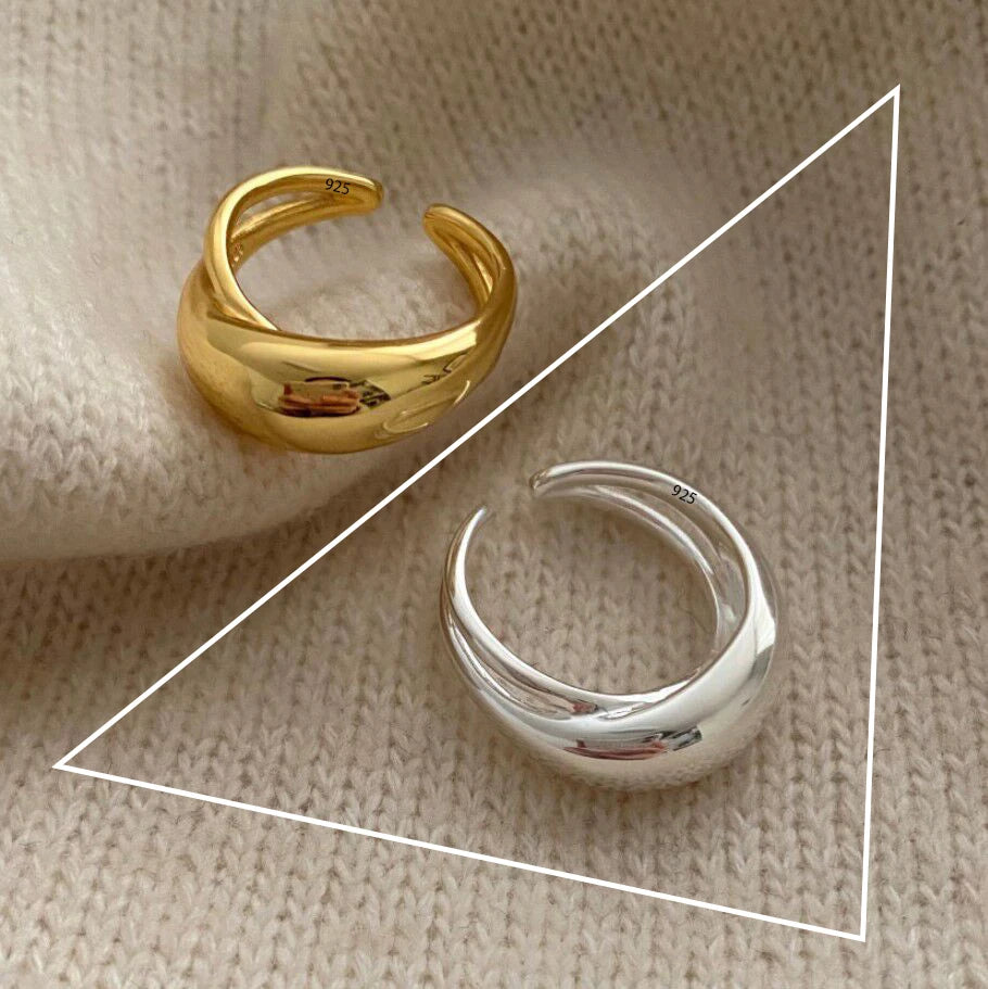 VENTFILLE 925 Sterling Silver Flower Lace Ring Korean Fashion Opening Inlaid CZ Adjus lifestyle view