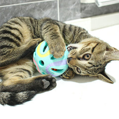Bell Ball Cat Toys Kitten Colorful Playing Ball Toys Interactive Funny Plastic Cat Sound detail view