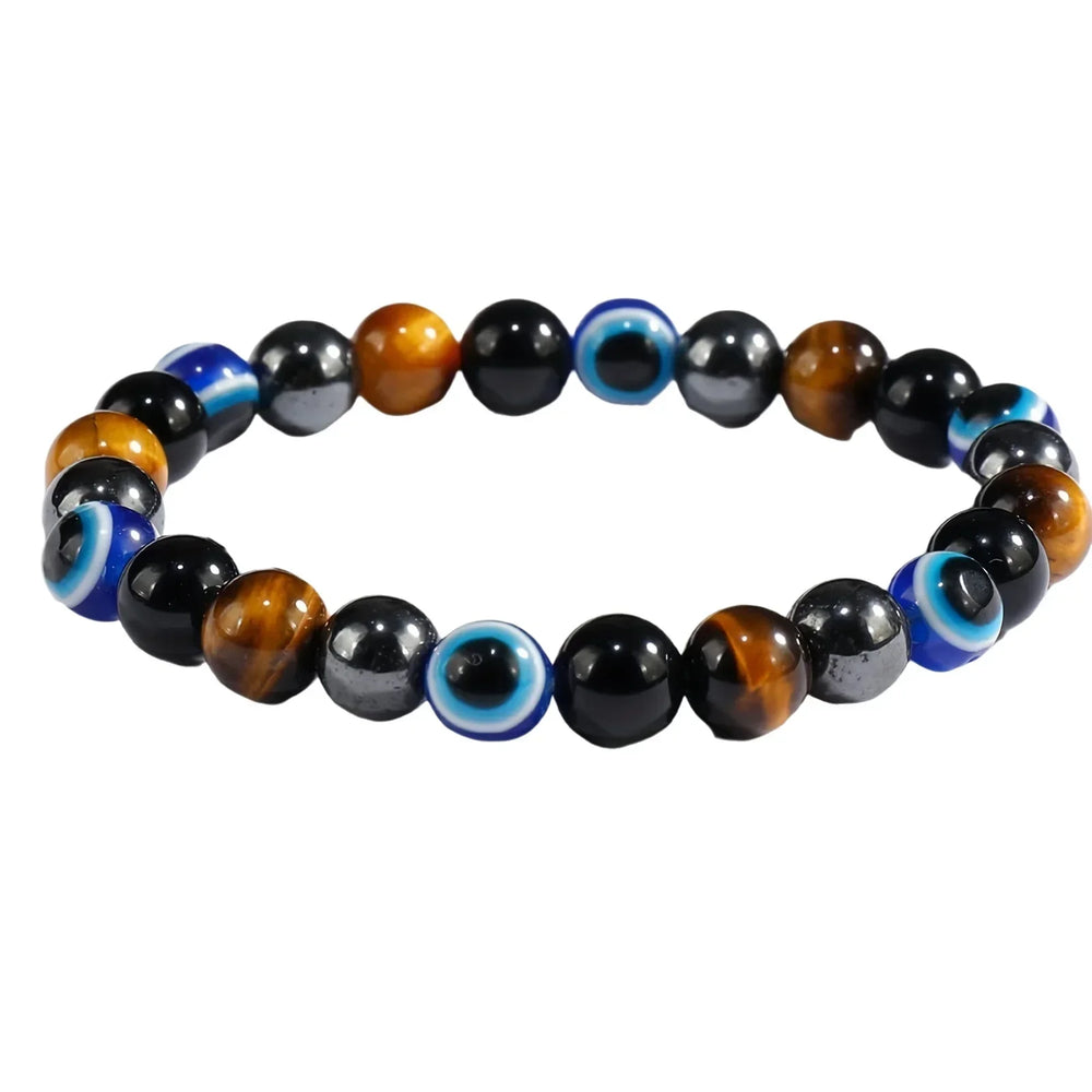 Stone Symbolic Bracelet for Women Men Rich Wealth Protection Confidence Beaded Bracel lifestyle view