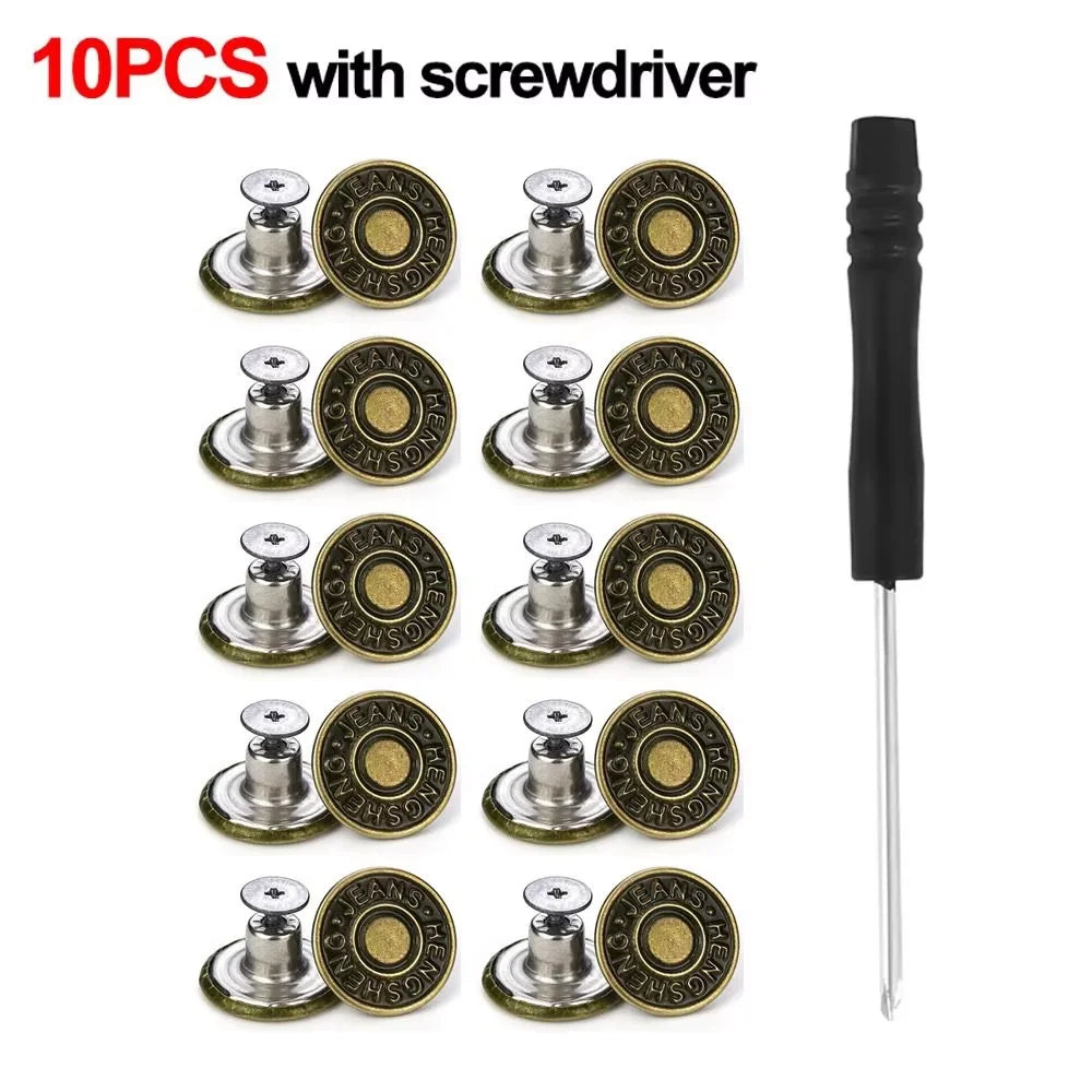 10Pcs/pack Jeans Buttons detail view