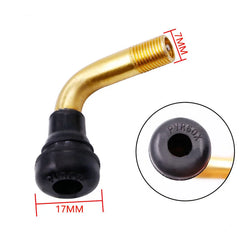PVR50 PVR60 PVR70 90° Rubber Tubeless Valve Stem close-up view