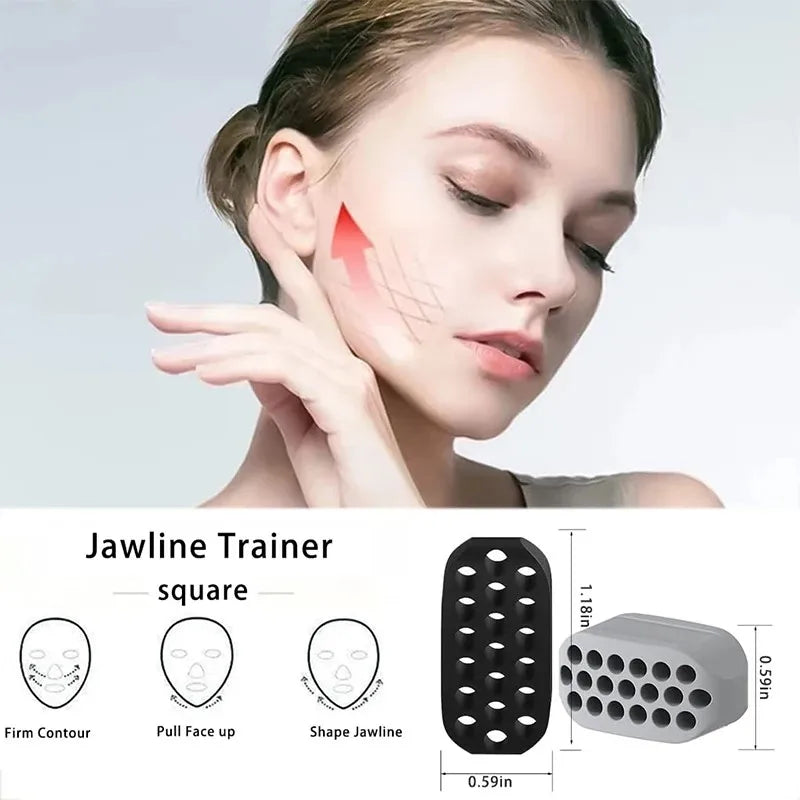 Silicone Jaw Exerciser | Facial Toner and Jawline Fitness Ball for Double Chin alternate view