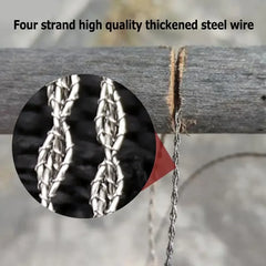 Mini Pocket Wire Saw | Outdoor Camping Survival Gear close-up view