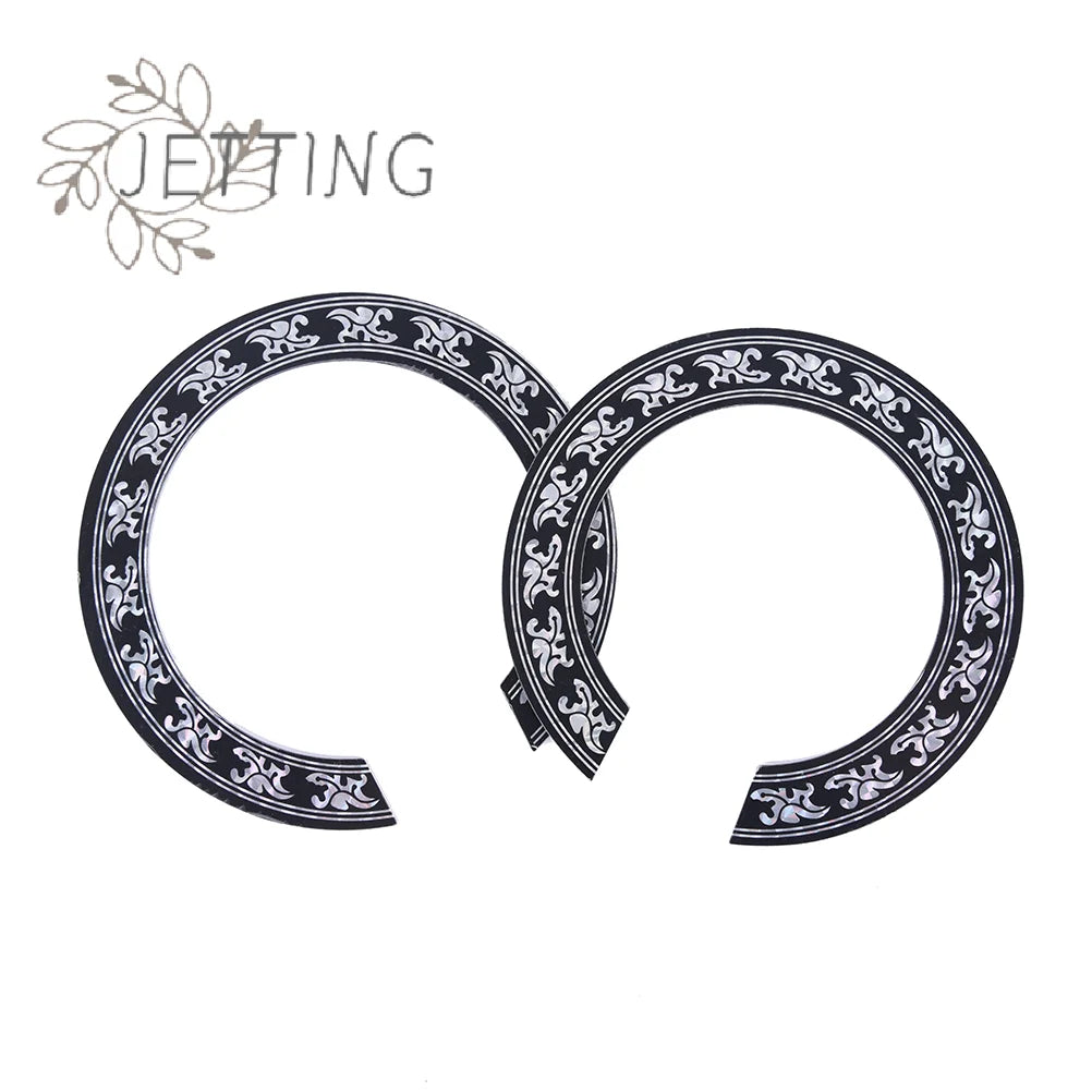 (SMTGDP11)IRIN 94 104mm Hard PVC Guitar Circle Sound Hole Rosette Inlay Decal Sticker for Acoustic G