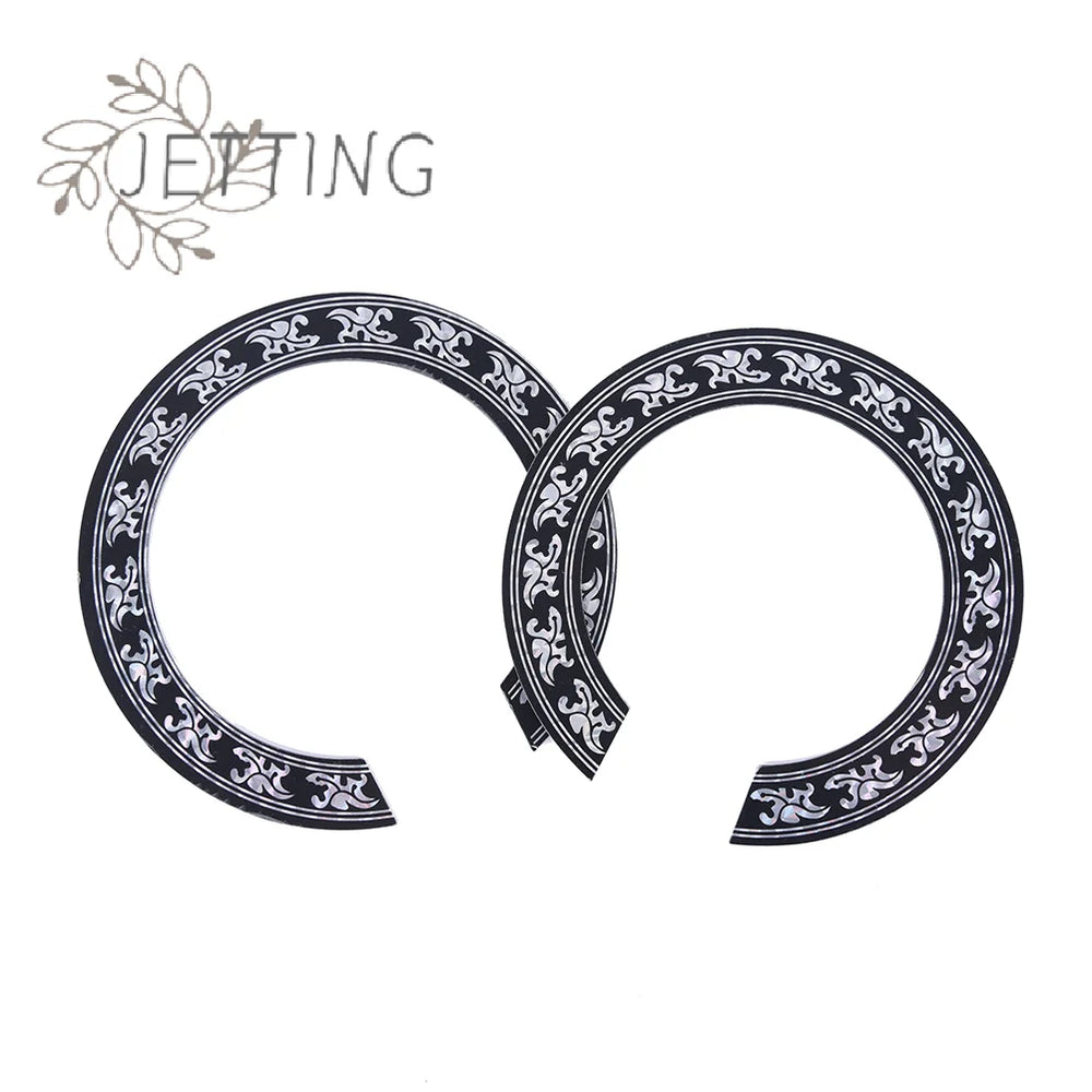 (SMTGDP11)IRIN 94 104mm Hard PVC Guitar Circle Sound Hole Rosette Inlay Decal Sticker for Acoustic G