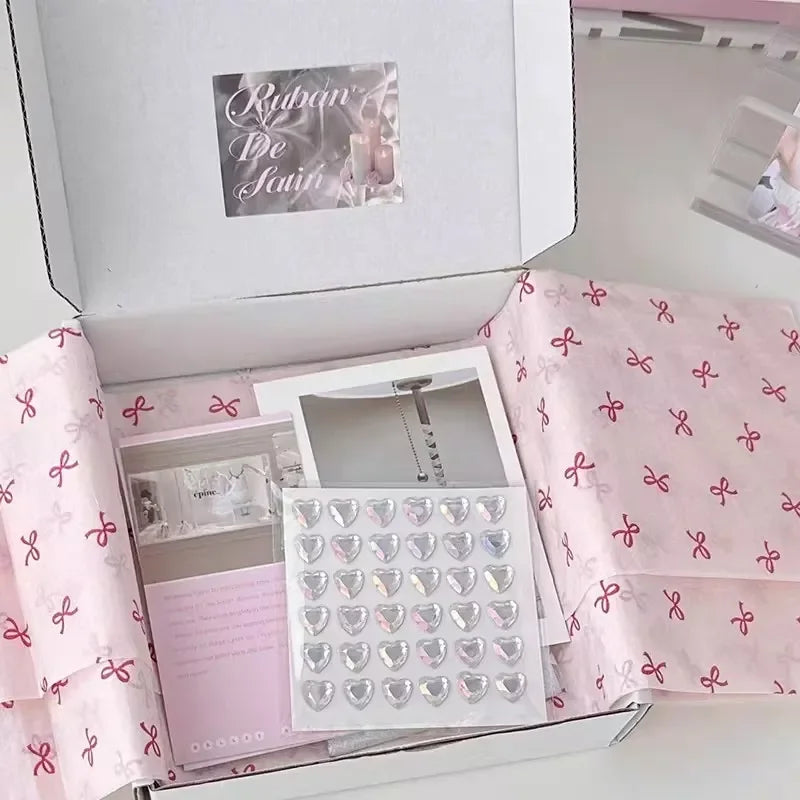 10Pcs Pink Bowknot Sydney Paper | Hand-Kneaded Paper Cotton Paper Bouquet Flower Wrappin detail view