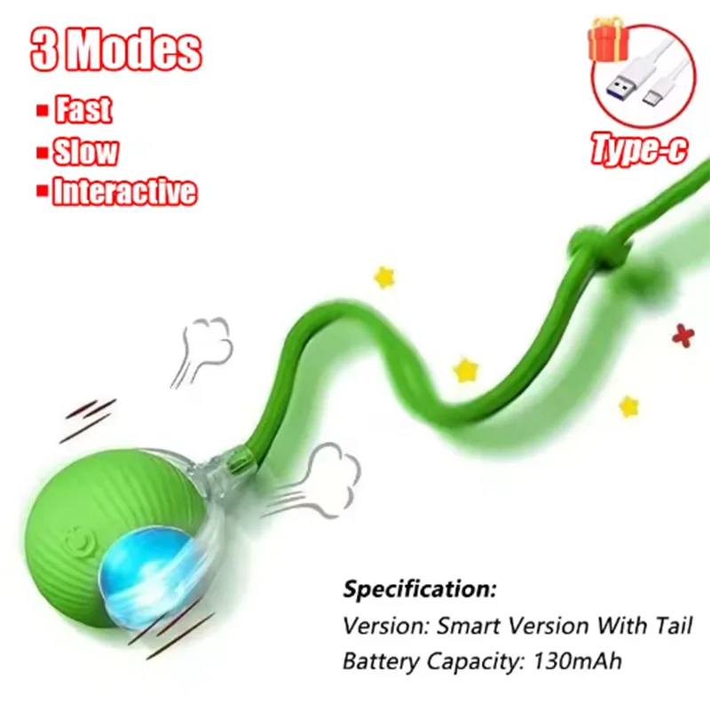 Cat toys are automatically teasing cat balls detail view