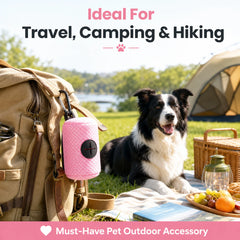 Dog Poop Bag Dispenser Hangingable Dog Poop Bag Holder Poo Bags Dispenser for Dogs Walki detail view