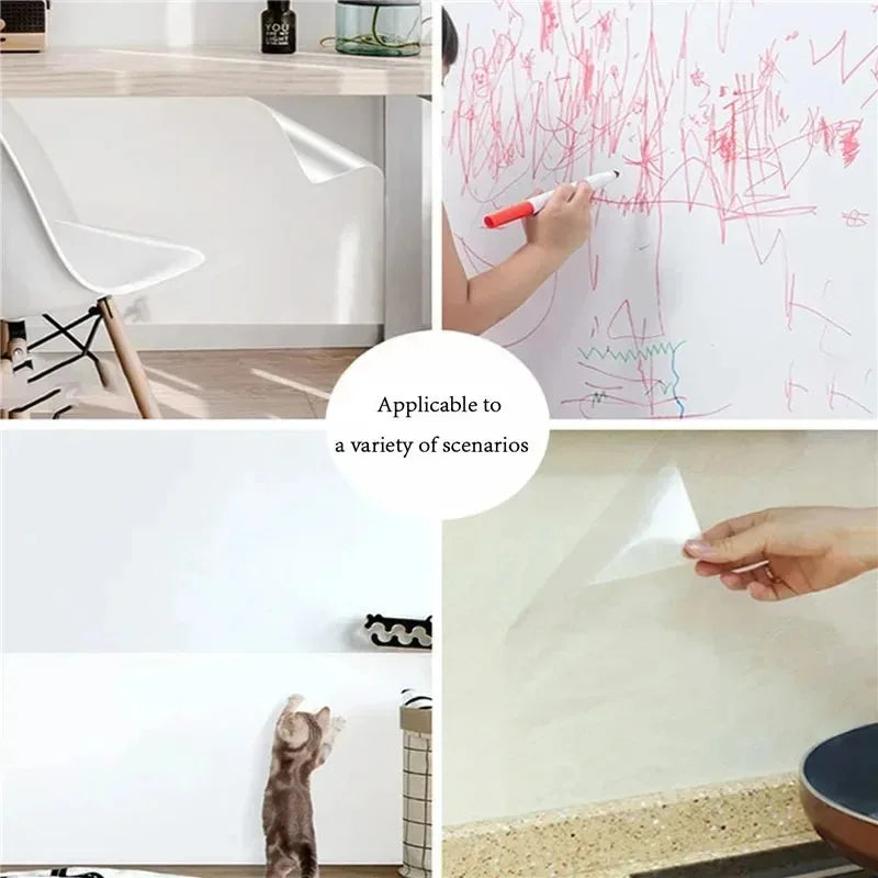Transparent Wall Protection Film | Scratch-Resistant Anti-Dirty Electrostatic Wall Sti close-up view