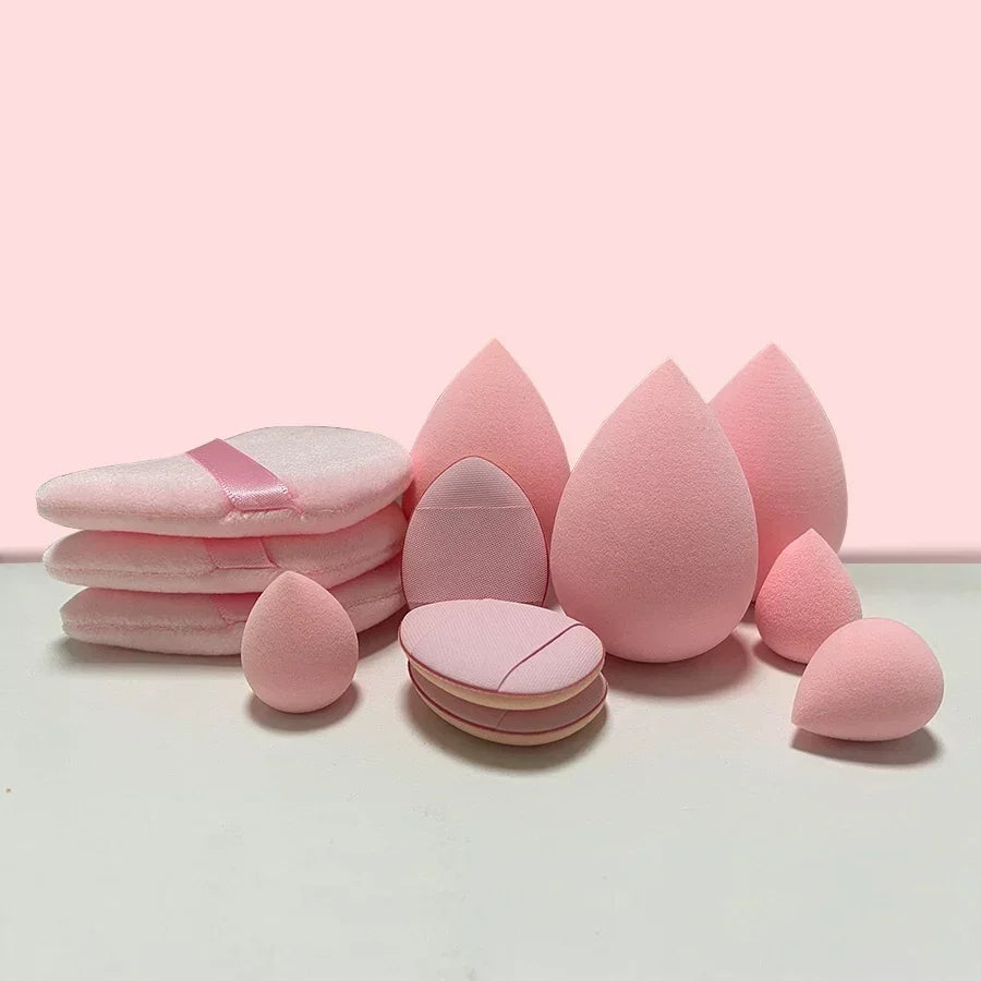 12Pcs Multicolor Makeup Sponge Blender Set | Soft Foundation Cosmetic Puff Kit alternate view