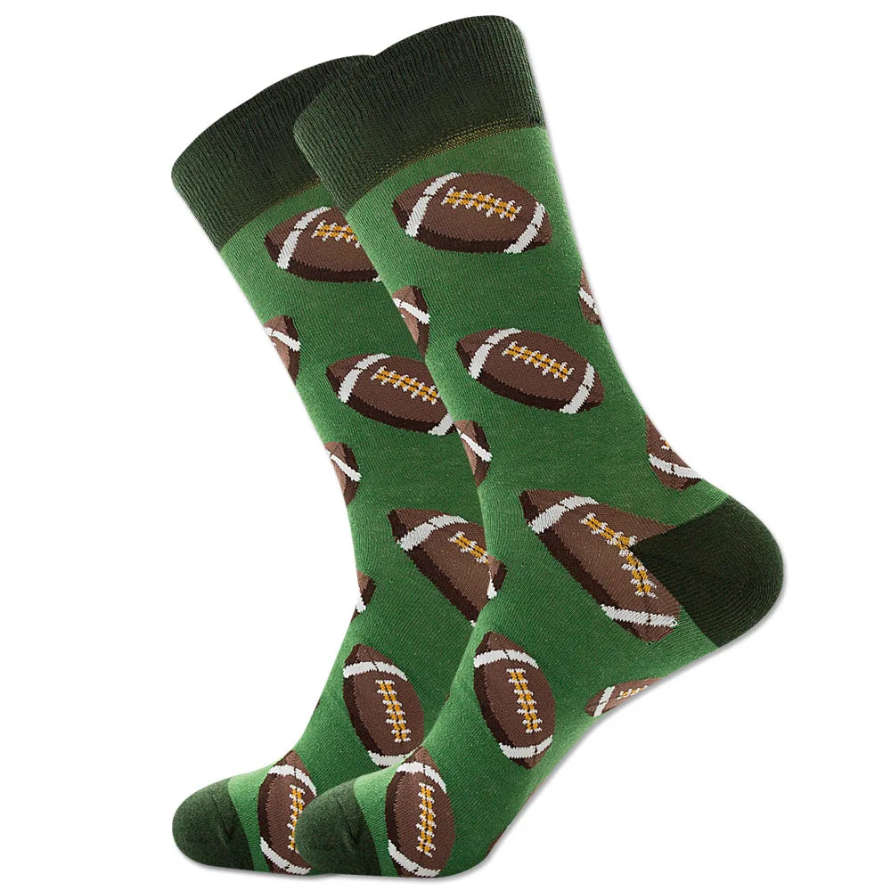 New Happy Mens Socks Women Novelty Cartoon Sock Combed Cotton Funny Men's Big Size Cr alternate view