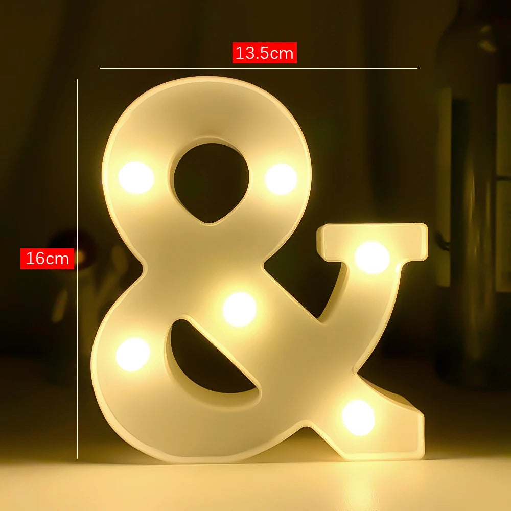 Creative Luminous Letter Night Light | Battery-Powered LED Decor for Parties lifestyle view