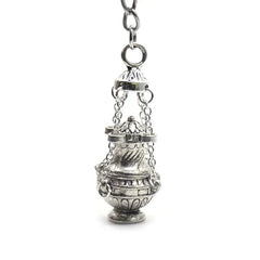 Christian Incense Burner Keychain | Religious Key Ring for Car Bag Pendant