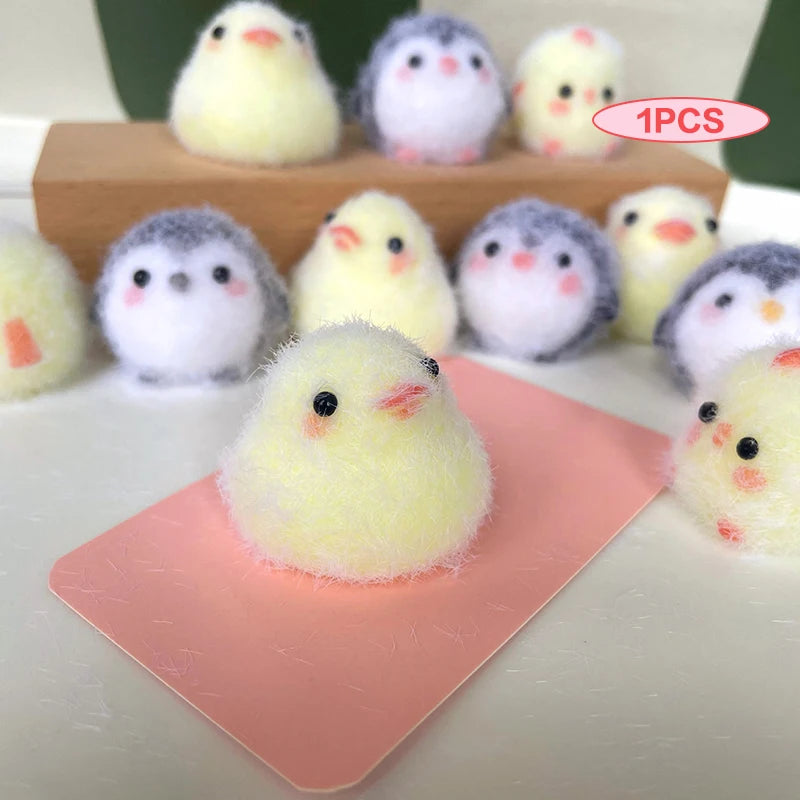Kawaii Sticky Mini Chick Pig Dog Stress Relief Toy Cute Animal Relief Squeeze Silicon alternate view