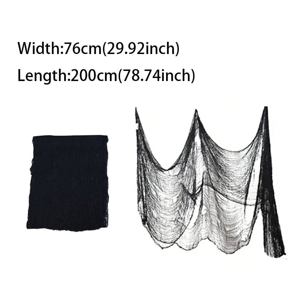 Halloween Decorations,Horror Bloody Gauze Spider Web,Creepy Party alternate view