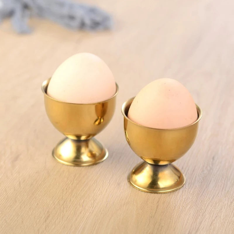Stainless Steel Egg Cup Holder | Soft Boiled Egg Rack for Breakfast additional angle