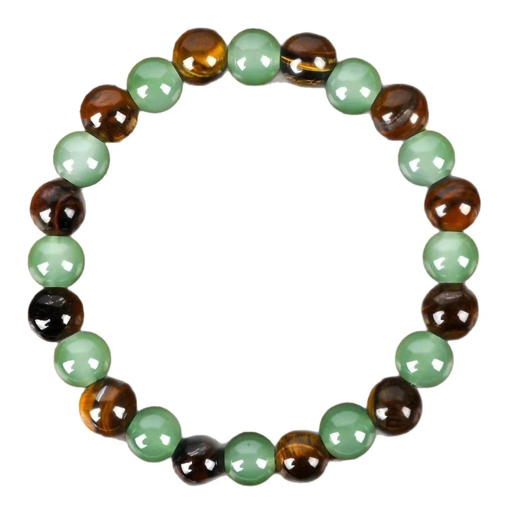 Money Good Luck Energy Jewelry Natural Citrine Tigers Eye Stone Bracelet Women Men additional angle