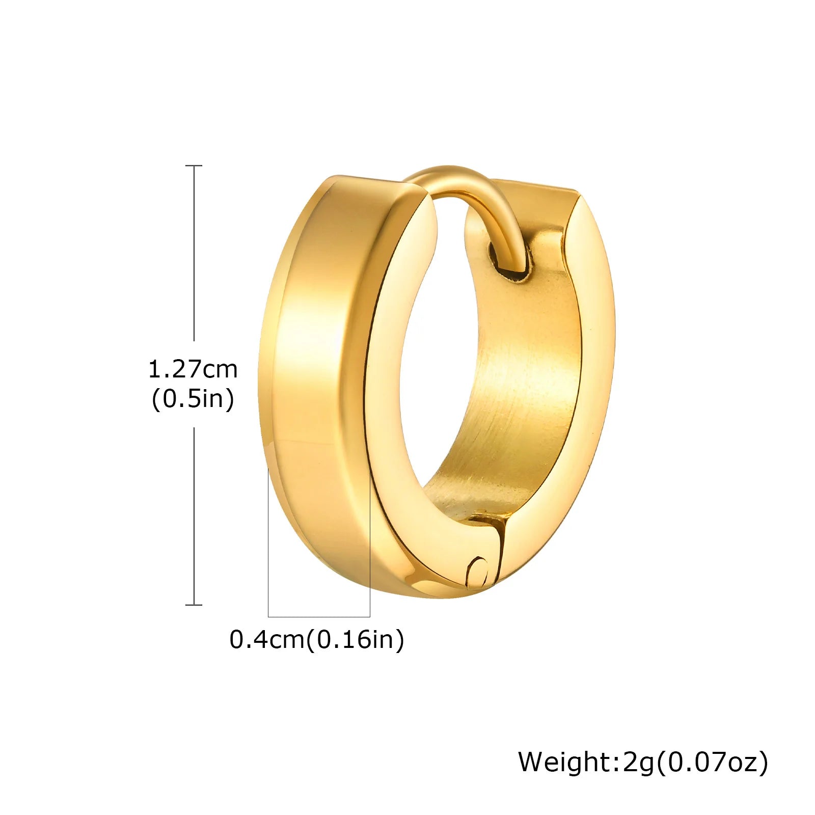 Men Hoop Earrings | Stainless Steel Small Huggies Earrings for Daily Wear lifestyle view