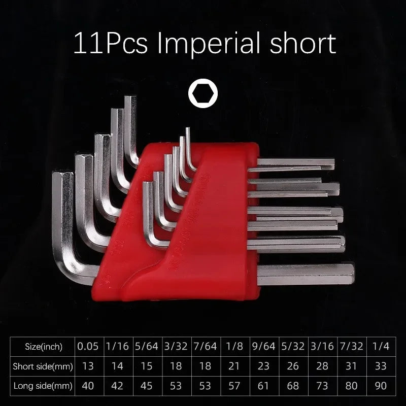 5/8/11 Pcs Metric Allen Wrench Set | Chrome Vanadium Steel Short Arm Hex Key Kit for lifestyle view