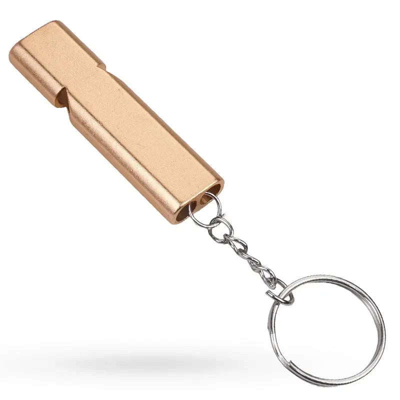 Outdoor Survival Whistle | High Decibel Aluminum Alloy Rescue Tool additional angle