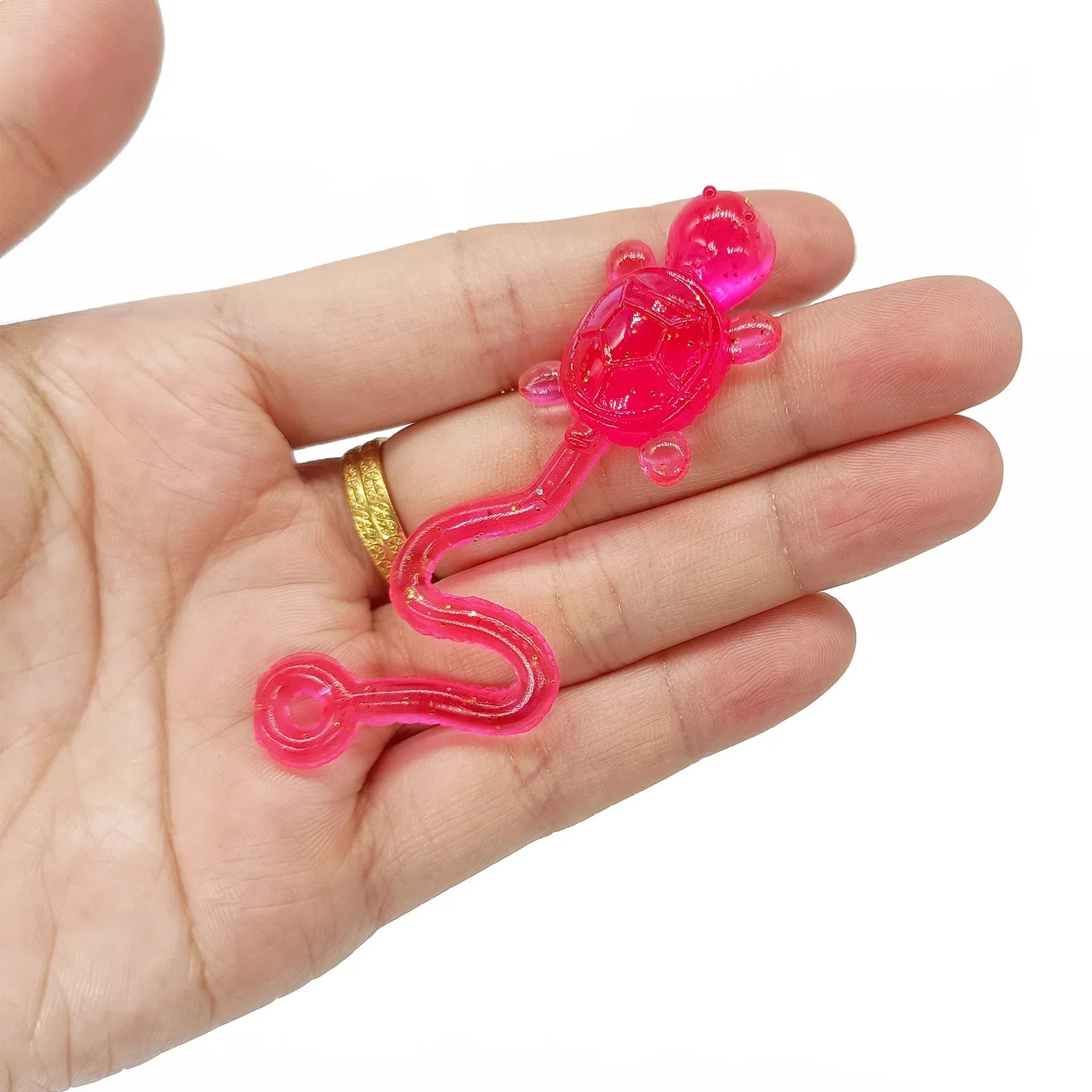 10/20Pcs Fun Sticky Turtle Toy Palm Elastic Turtle Toy Interactive Party Toy Gift str lifestyle view